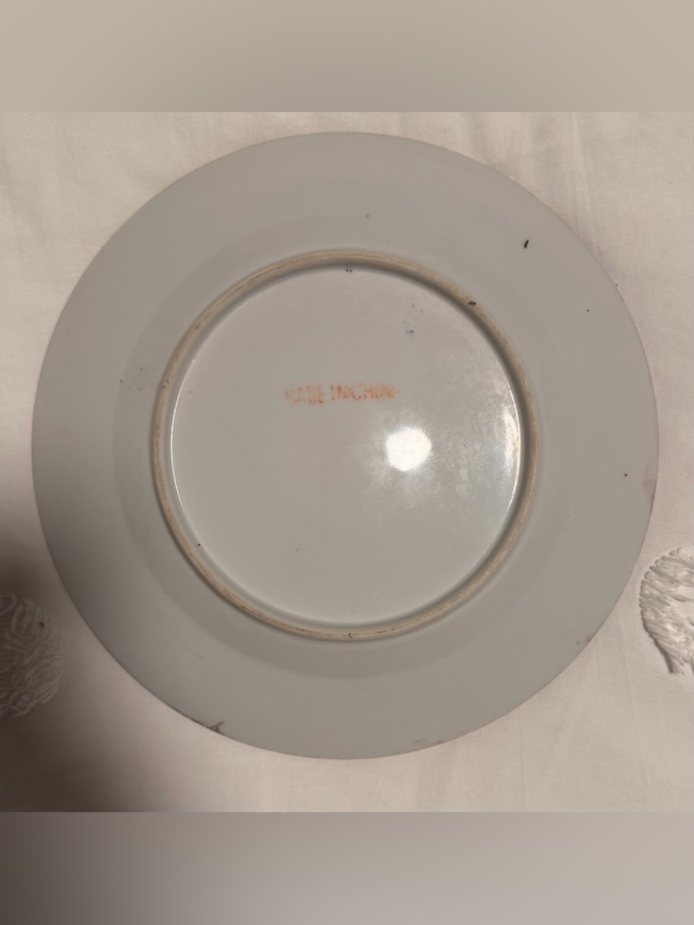 Antique Vintage Chinese Famille Rose Medallion Porcelain Plate -  8.3” - Picture 6 of 7